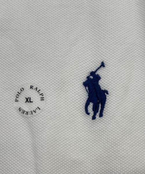 POLO RALPH LAUREN（ポロ・ラルフローレン）POLO RALPH LAUREN (ポロ・ラルフローレン) CUSTOM SLIM FITポロシャツ ホワイト サイズ:XLの古着・服飾アイテム