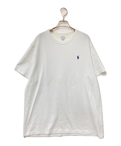 POLO RALPH LAUREN（ポロ・ラルフローレン）POLO RALPH LAUREN (ポロ・ラルフローレン) クルーネックTシャツ アイボリー サイズ:XLの古着・服飾アイテム