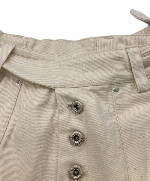 Ballsy.Brothers（ボールジーブラザーズ）BALLSY.BROTHERS (ボールジーブラザーズ) デニムバギーグルカベイカージョーツ アイボリー サイズ:Lの古着・服飾アイテム