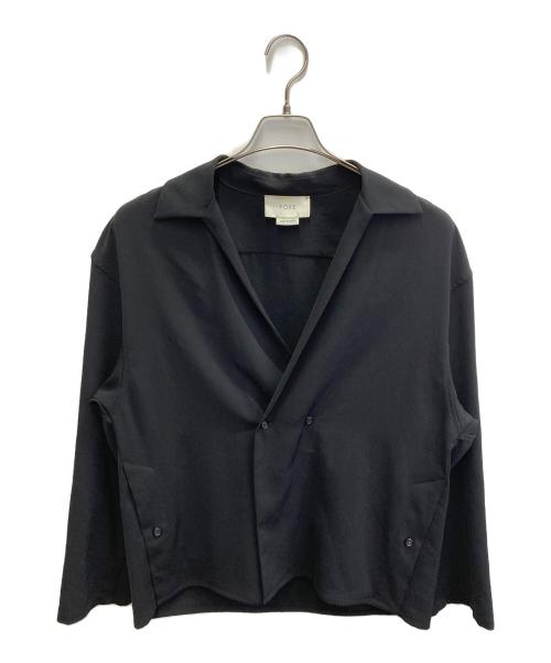 YOKE（ヨーク）YOKE (ヨーク) SHIRTS CARDIGAN ブラック サイズ:Sの古着・服飾アイテム