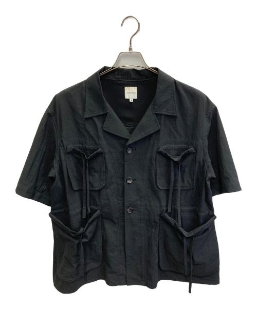 SASQUATCHfabrix.（サスクワッチファブリックス）SASQUATCHfabrix. (サスクワッチファブリックス) シャツジャケット ブラック サイズ:Mの古着・服飾アイテム