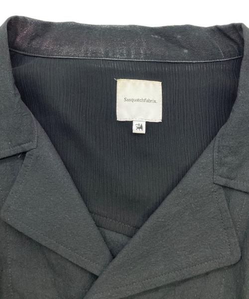 SASQUATCHfabrix.（サスクワッチファブリックス）SASQUATCHfabrix. (サスクワッチファブリックス) シャツジャケット ブラック サイズ:Mの古着・服飾アイテム