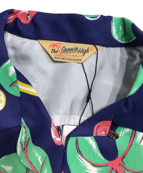 THE GROOVIN HIGH（ザ グルービン ハイ）The Groovin High (ザ グルービン ハイ) 1950s L/S Shirt Leaf ネイビー×グリーン サイズ:L 未使用品の古着・服飾アイテム