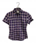Vivienne Westwood manヴィヴィアン ウェストウッド マン）の古着「チェックシャツ」｜パープル×ホワイト