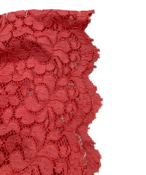 DRAWER（ドゥロワー）Drawer (ドゥロワー) フラワーレースショートスリーブブラウス ピンク サイズ:38の古着・服飾アイテム