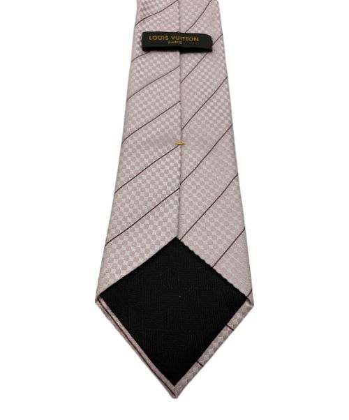 LOUIS VUITTON（ルイ ヴィトン）LOUIS VUITTON (ルイ ヴィトン) クラヴァット・エク 8CM/総柄ネクタイ ピンク サイズ:下記参照の古着・服飾アイテム
