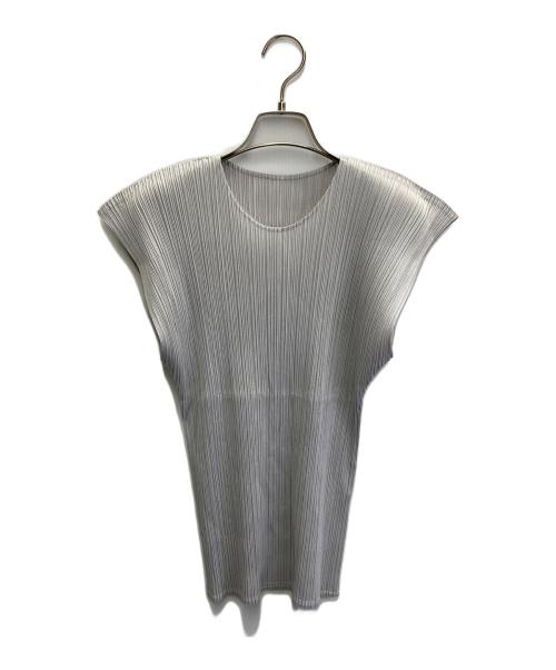 ISSEY MIYAKE（イッセイミヤケ）ISSEY MIYAKE (イッセイミヤケ) プリーツブラウス グレー サイズ:不明の古着・服飾アイテム