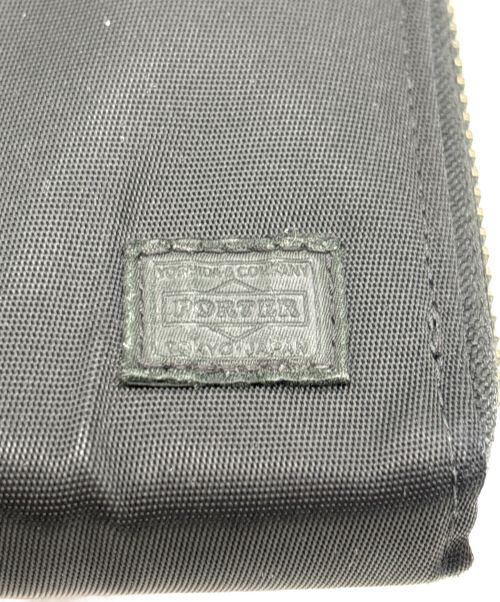 PORTER（ポーター）PORTER (ポーター) リフト LIFT/ナイロンラウンドジップ長財布 ブラックの古着・服飾アイテム