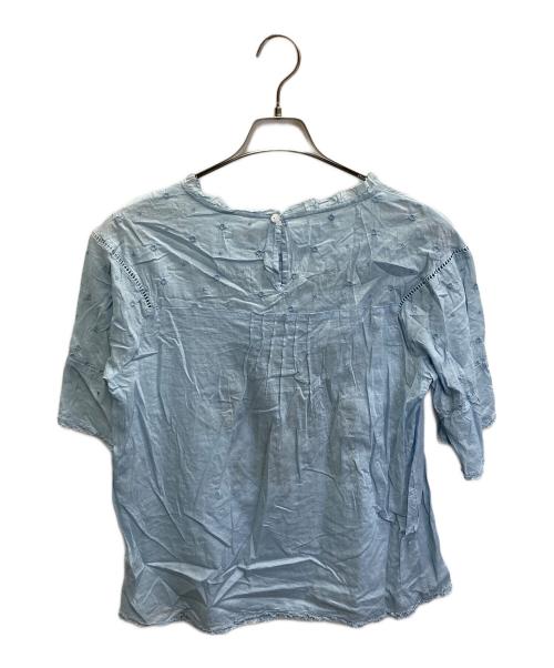 Hysteric Glamour（ヒステリックグラマー）Hysteric Glamour (ヒステリックグラマー) THE CRAMPS (ザ・クランプス) PUNKABILLYパンカビリーブラウス スカイブルー サイズ:Mの古着・服飾アイテム