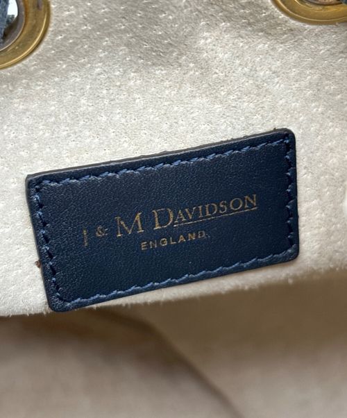 J&M DAVIDSON（ジェイ＆エム デヴィッドソン）J&M DAVIDSON (ジェイ＆エム デヴィッドソン) フリンジ カーニバル巾着バッグ ネイビーの古着・服飾アイテム