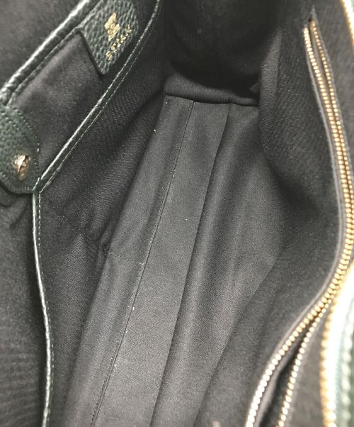 ETiAM（エティアム）ETIAM (エティアム) スクエアブリーフケース/ハンドバッグ ダークグリーンの古着・服飾アイテム