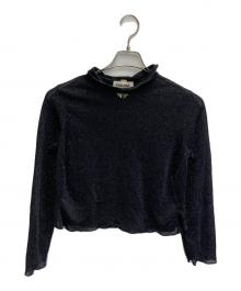 HOUGA MOEISHIDA（ホウガ）の古着「シアーブラウス」｜ブラック