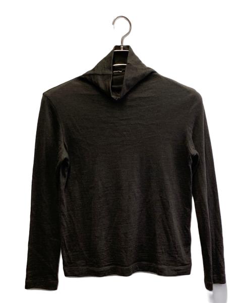 MARGARET HOWELL（マーガレットハウエル）MARGARET HOWELL (マーガレットハウエル) HOUSEHOLD GOODS MERINO WOOL JERSEY/タートルネックニット ブラウン サイズ:Freeの古着・服飾アイテム