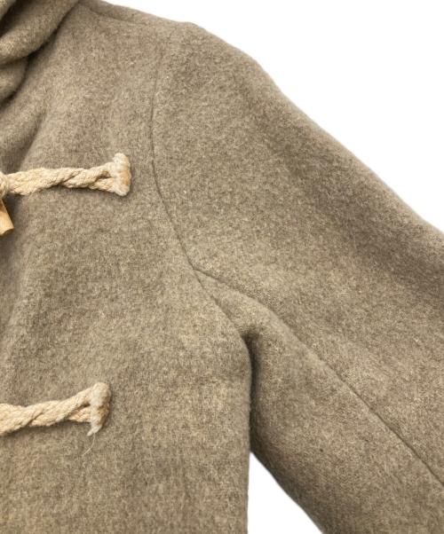 mizuiro-ind（ミズイロインド）mizuiro-ind (ミズイロインド) Aラインフード付きコート グレージュ サイズ:不明の古着・服飾アイテム