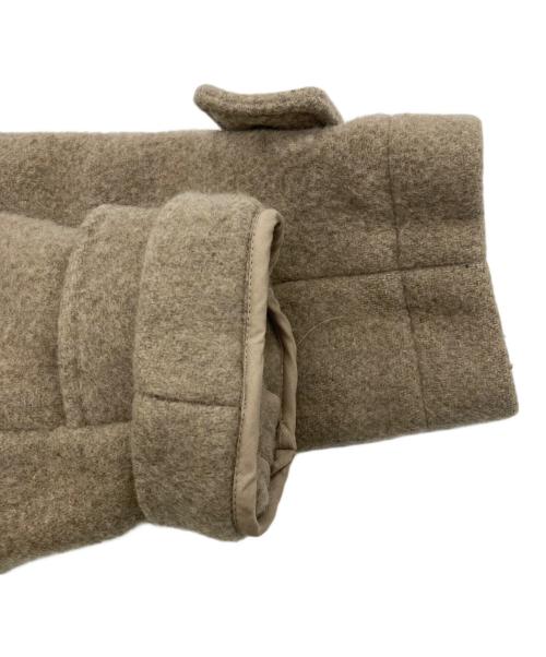 mizuiro-ind（ミズイロインド）mizuiro-ind (ミズイロインド) Aラインフード付きコート グレージュ サイズ:不明の古着・服飾アイテム