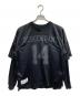 DESCENDANT（ディセンダント）の古着「17AW SUBURBIA LAYERED/フットボールTシャツ」｜ブラック