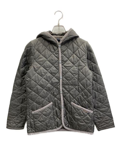 LAVENHAM（ラベンハム）LAVENHAM (ラベンハム) フード付きキルティングジャケット グレー サイズ:38の古着・服飾アイテム