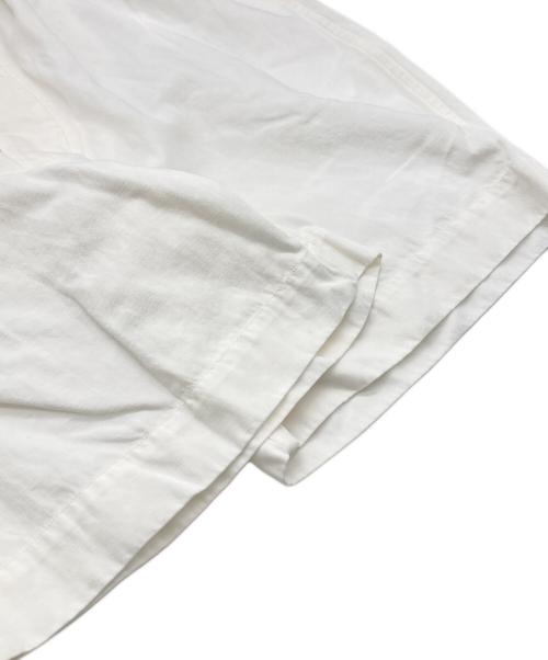 KAPTAIN SUNSHINE（キャプテンサンシャイン）KAPTAIN SUNSHINE (キャプテンサンシャイン) サイドベルトリネン混ハーフパンツ アイボリー サイズ:W32の古着・服飾アイテム