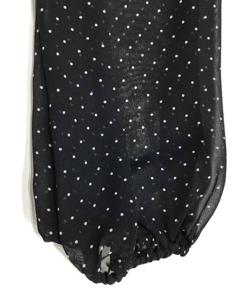 HER LIP TO（ハーリップトゥ）Her lip to (ハーリップトゥ) Majolica Pleated Chiffon Long Dress ブラック サイズ:S 未使用品の古着・服飾アイテム