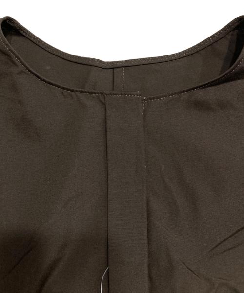 IENA（イエナ）IENA (イエナ) フリルスリーブシャツ ブラウン サイズ:FREEの古着・服飾アイテム