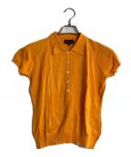 GUCCIグッチ）の古着「ニットポロシャツ」｜オレンジ
