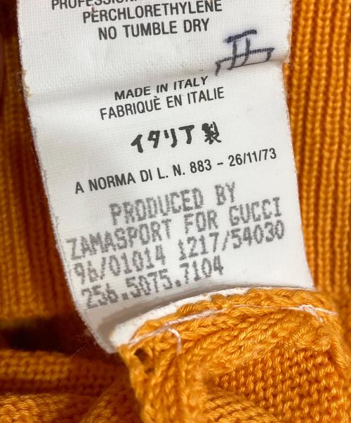 GUCCI（グッチ）GUCCI (グッチ) ニットポロシャツ オレンジ サイズ:Mの古着・服飾アイテム