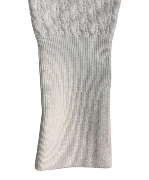 Snidel（スナイデル）Snidel (スナイデル) リボンモチーフカーディガン ホワイト サイズ:FREEの古着・服飾アイテム