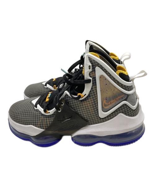 NIKE（ナイキ）NIKE (ナイキ) LEBRON 19/ハイカットスニーカー ホワイト×ブラック×イエロー サイズ:26㎝の古着・服飾アイテム