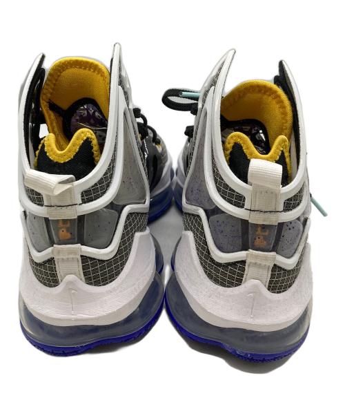 NIKE（ナイキ）NIKE (ナイキ) LEBRON 19/ハイカットスニーカー ホワイト×ブラック×イエロー サイズ:26㎝の古着・服飾アイテム