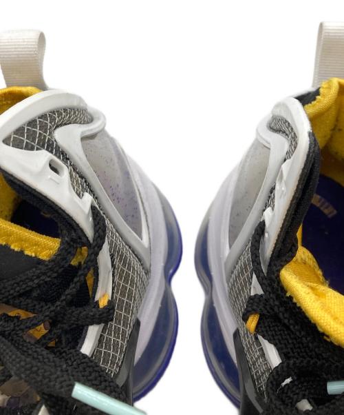 NIKE（ナイキ）NIKE (ナイキ) LEBRON 19/ハイカットスニーカー ホワイト×ブラック×イエロー サイズ:26㎝の古着・服飾アイテム