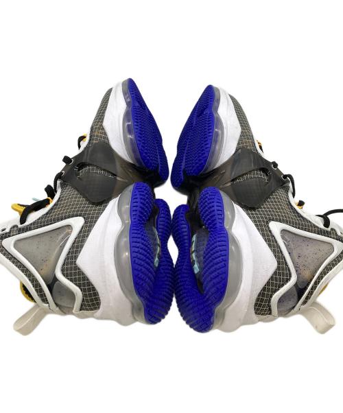 NIKE（ナイキ）NIKE (ナイキ) LEBRON 19/ハイカットスニーカー ホワイト×ブラック×イエロー サイズ:26㎝の古着・服飾アイテム