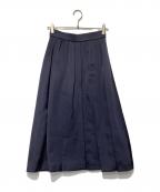 Nobleノーブル）の古着「ブルームタックギャザースカート」｜ネイビー