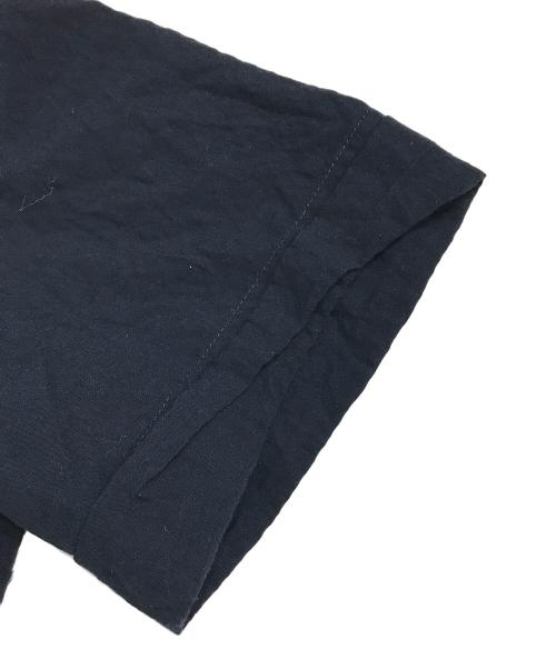 quaranciel（カランシエル）quaranciel (カランシエル) 〈洗濯機可能〉サッカー ギャザー ロング シャツ ワンピース ネイビー サイズ:FREEの古着・服飾アイテム