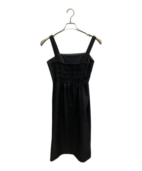 FRAY ID（フレイ アイディー）FRAY ID (フレイ アイディー) ドットチュールドレス ワンピース ブラック サイズ:Lの古着・服飾アイテム