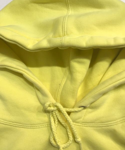 stussy（ステューシー）stussy (ステューシー) ロゴ刺繍プルオーバーパーカー イエロー サイズ:Lの古着・服飾アイテム
