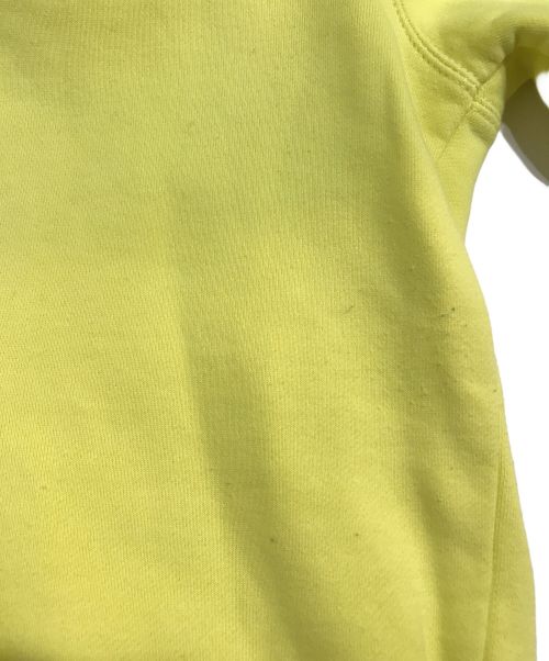 stussy（ステューシー）stussy (ステューシー) ロゴ刺繍プルオーバーパーカー イエロー サイズ:Lの古着・服飾アイテム