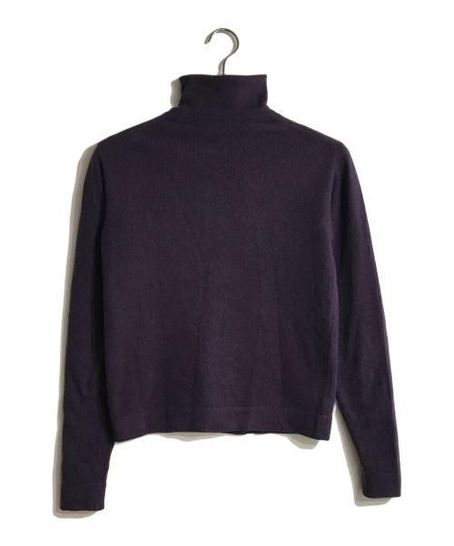 HERMES（エルメス）HERMES (エルメス) セリエボタンアンサンブルカシミヤカーディガン パープル サイズ:Ｍの古着・服飾アイテム