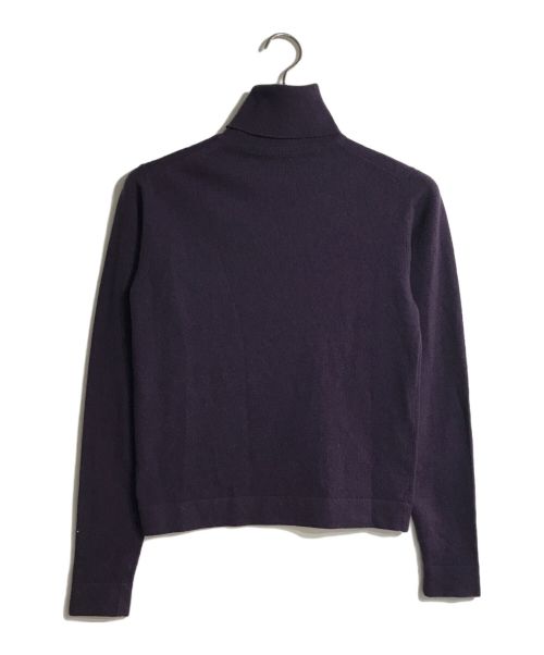 HERMES（エルメス）HERMES (エルメス) セリエボタンアンサンブルカシミヤカーディガン パープル サイズ:Ｍの古着・服飾アイテム