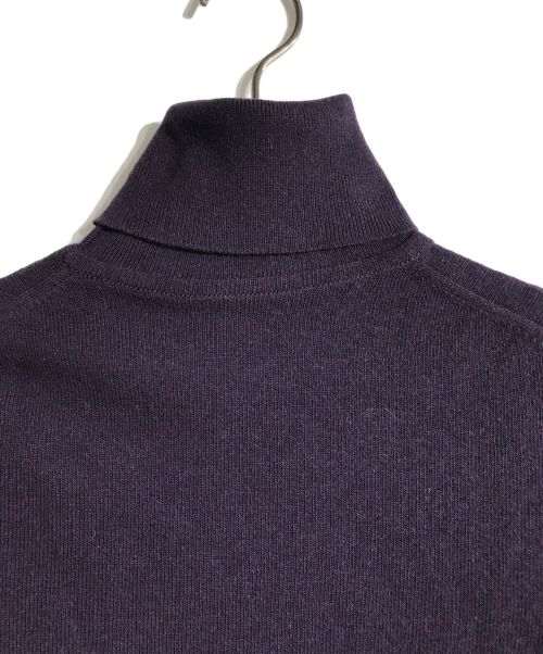 HERMES（エルメス）HERMES (エルメス) セリエボタンアンサンブルカシミヤカーディガン パープル サイズ:Ｍの古着・服飾アイテム