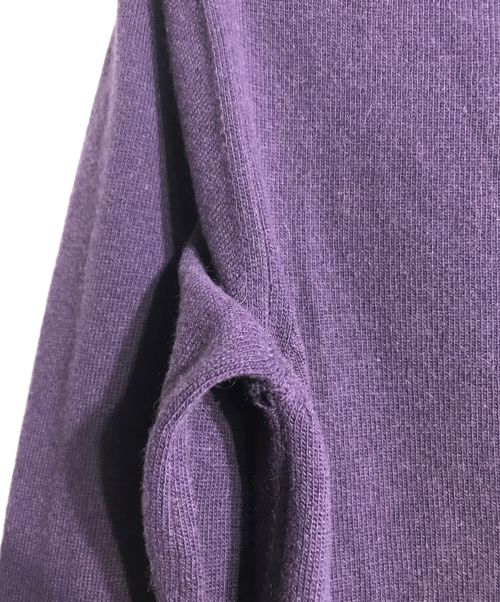 HERMES（エルメス）HERMES (エルメス) セリエボタンアンサンブルカシミヤカーディガン パープル サイズ:Ｍの古着・服飾アイテム