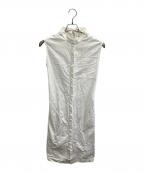 JIL SANDERジルサンダー）の古着「ノースリーブシャツワンピース」｜ホワイト