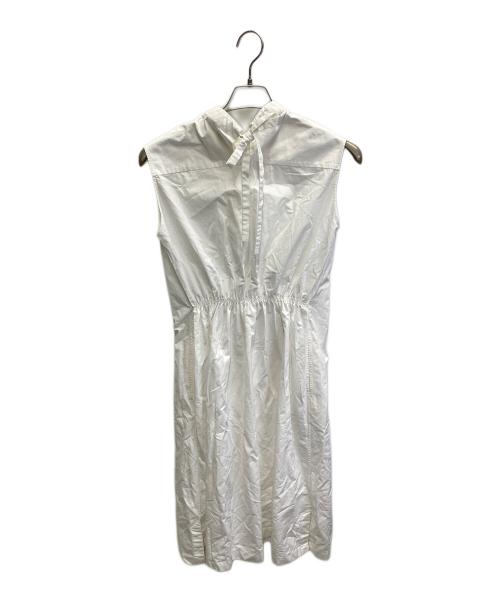 JIL SANDER（ジルサンダー）JIL SANDER (ジルサンダー) ノースリーブシャツワンピース ホワイト サイズ:32の古着・服飾アイテム