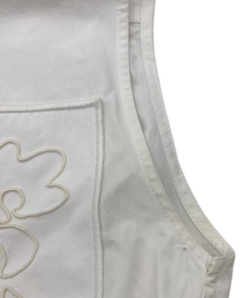 JIL SANDER（ジルサンダー）JIL SANDER (ジルサンダー) ノースリーブシャツワンピース ホワイト サイズ:32の古着・服飾アイテム