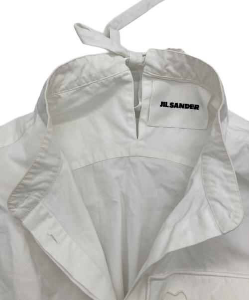 JIL SANDER（ジルサンダー）JIL SANDER (ジルサンダー) ノースリーブシャツワンピース ホワイト サイズ:32の古着・服飾アイテム