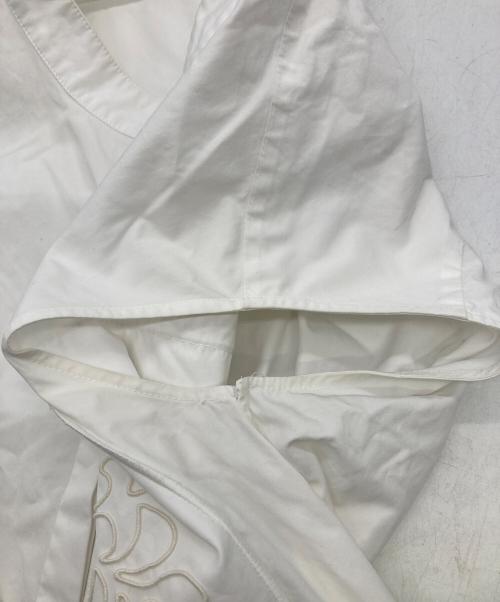 JIL SANDER（ジルサンダー）JIL SANDER (ジルサンダー) ノースリーブシャツワンピース ホワイト サイズ:32の古着・服飾アイテム