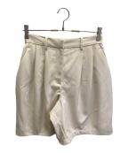 CLANEクラネ）の古着「TWO TUCK HALF PANTS」｜ベージュ