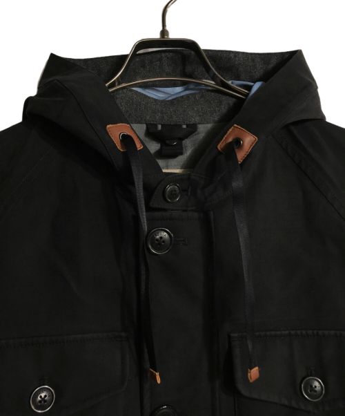BARACUTA（バラクータ）BARACUTA (バラクータ) モールスキンフーデットコート ブラック サイズ:40の古着・服飾アイテム