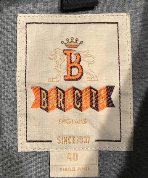 BARACUTA（バラクータ）BARACUTA (バラクータ) モールスキンフーデットコート ブラック サイズ:40の古着・服飾アイテム