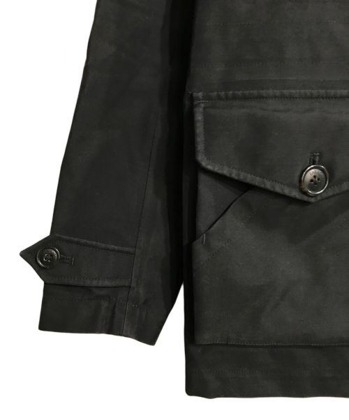 BARACUTA（バラクータ）BARACUTA (バラクータ) モールスキンフーデットコート ブラック サイズ:40の古着・服飾アイテム