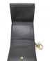 中古・古着 Christian Dior (クリスチャン ディオール) カナージュ ラムスキン/Lady Dior Lotus ロータスウォレット ブラック：27000円